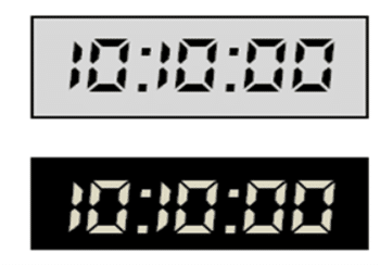 Positive and Negative LCD display
