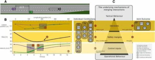 Models of highway interactions and the aspects of interaction they describe in a merging scenario. Credit: PNAS Nexus (2024). DOI: 10.1093/pnasnexus/pgae420