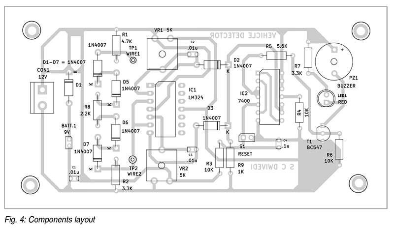 PCB Design for Vehicle Theft Detector