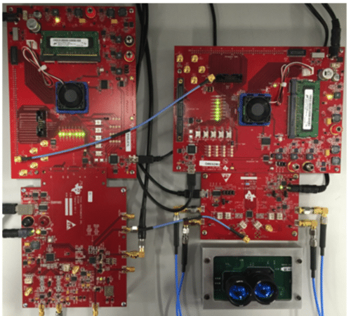 TIDA-01187 LIDAR-Pulsed Time-of-Flight Reference Design Using High-Speed Data Converters top design image