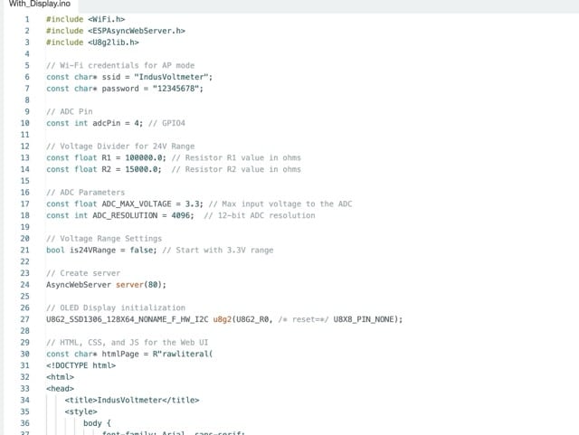 Coding IoT Based Smallest Wireless Voltmeter   